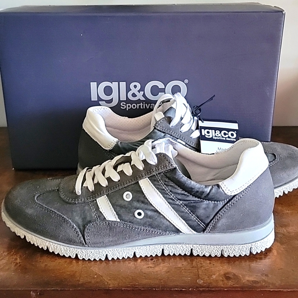 IGI&CO ITALY SUEDE TENNIS SHOES UNISEX